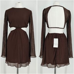 Zara Brown Mini Dress